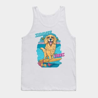 Summer Vibes - Golden Retriever Tank Top